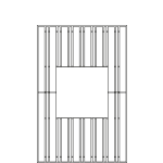 Alliage rectangular tree grate
