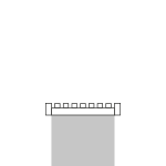 Banqueta Cinéo sobre muro