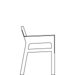 Banc bois et acier Link