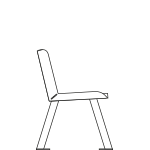 Banc Oria bois & acier