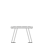 Banquette Oria bois & acier