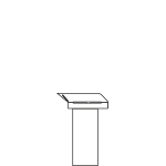 Tabouret Oria bois & acier