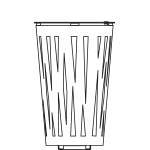 Corbeille Evolution inox