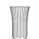 Corbeille Solis cylindrique