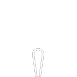 Low steel Omega bike rack