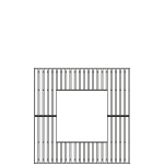 Synergie square tree grate 1000