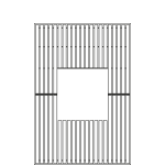 Synergie rectangular tree grate 