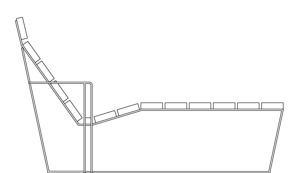 Liege Kymo mit Armlehnen